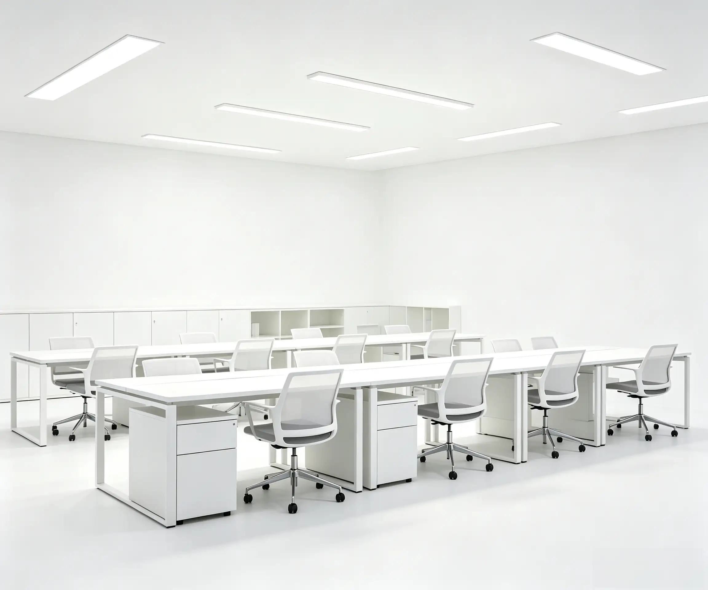 school and office LED lighting solutions, anti-glare classroom lighting